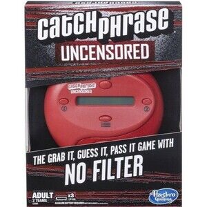 Catch Phrase Uncensored No Filter NEW Adult Electronic Handheld Party Game Red
